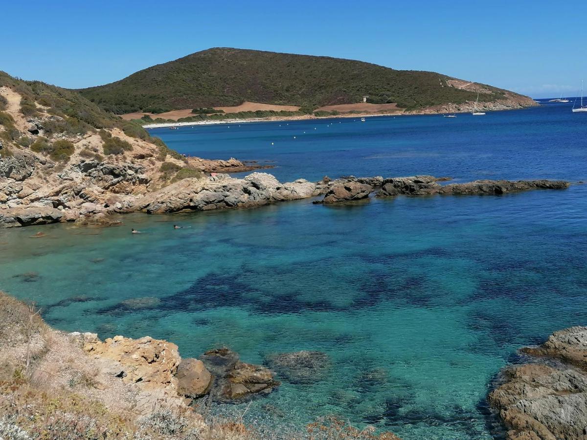 Coin De Paradis Vue Dominante Sur Mer, Montagne Et Tour Genoise Avec Jacuzzi Pino المظهر الخارجي الصورة